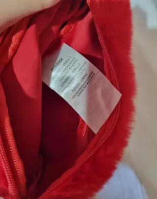 Borsa a cuore in pelo NO SECRETS rossa