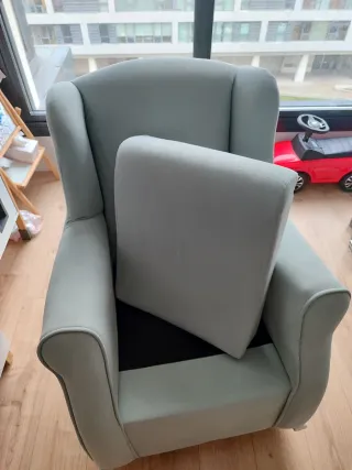 Mecedora Balancín Base Lacada Blanco