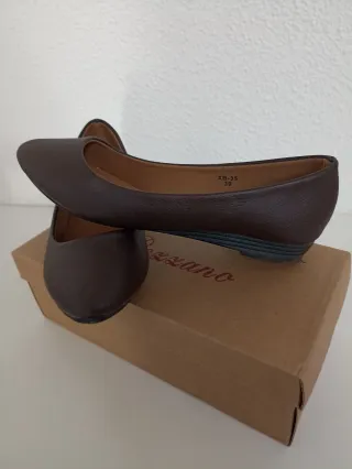 Zapatos planos Pezzano marrones talla 39