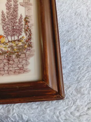 Baldosa Vintage Enmarcada Paisaje