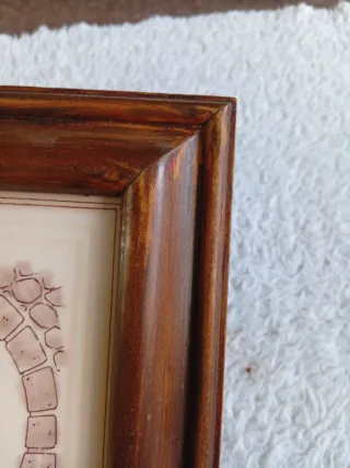 Baldosa Vintage Enmarcada Paisaje