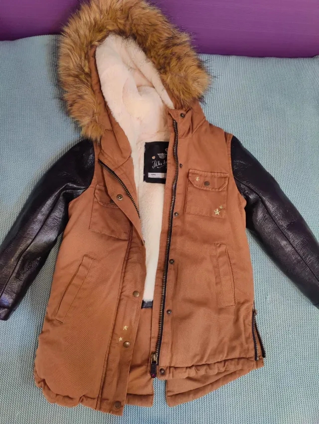 Abrigo invierno niño con capucha Ikks