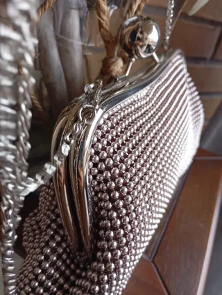 Bolso de fiesta plateado