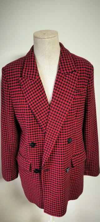 Americana oversize Pata de Gallo Pull&Bear