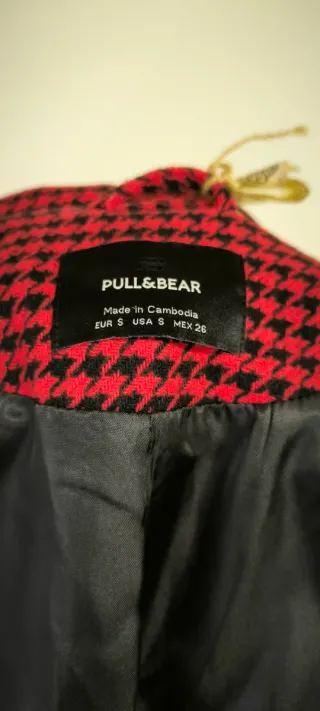 Americana oversize Pata de Gallo Pull&Bear