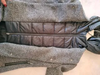 Cappotto con giubbino antivento integrato