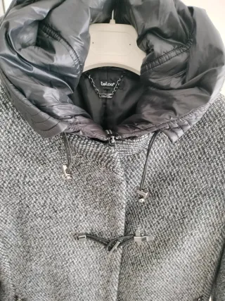 Cappotto con giubbino antivento integrato