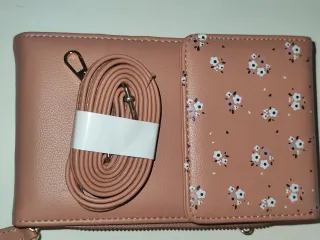 Bolso Cartera Colgante Rosa Flores