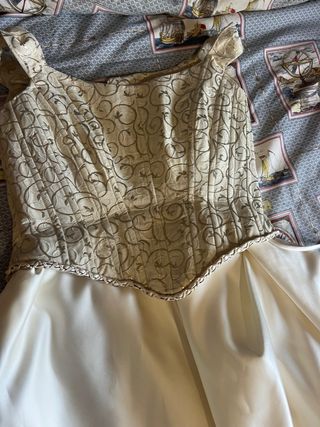 Vestido Novia Dos Piezas Marfil