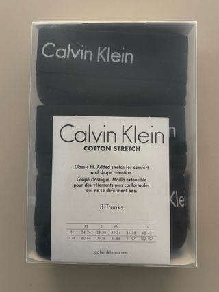Pack 3 Calzoncillos Calvin Klein M