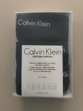 Pack 3 Calzoncillos Calvin Klein M