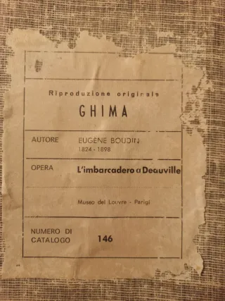 Quadro Eugene Boudin - L'imbarcadero a Duauville