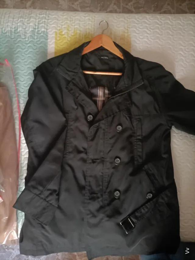 Chaqueta Zara Negra Forro interior en  Cuadros