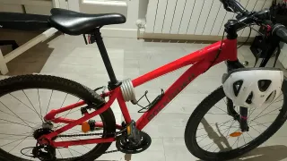 Bicicleta rockrider 100 roja Decathlon talla S