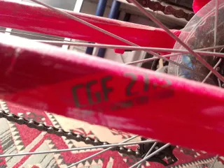 Bicicleta rockrider 100 roja Decathlon talla S