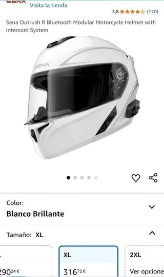 Casco moto Sena Bluetooth XL