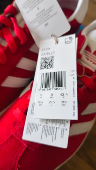 Zapatillas Adidas Gazelle Rojas