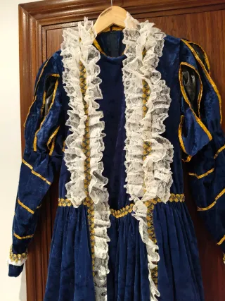 Disfraz Época Azul y Dorado