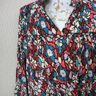 Vestido gasa estampado