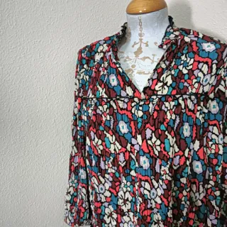 Vestido gasa estampado