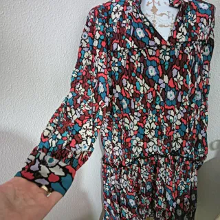 Vestido gasa estampado