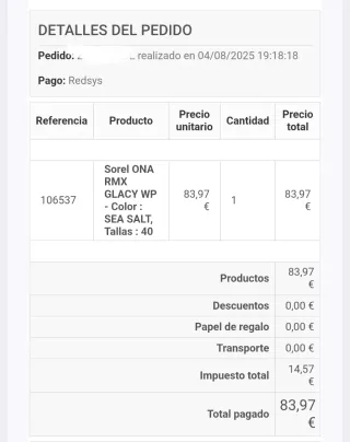 Botas Sorel Glacy WP Talla 40