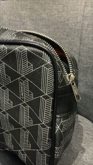 Borsello Lacoste Monogram Nero Grigio