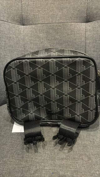 Borsello Lacoste Monogram Nero Grigio