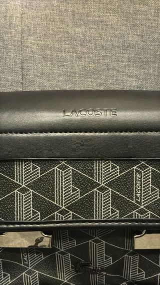 Borsello Lacoste Monogram Nero Grigio