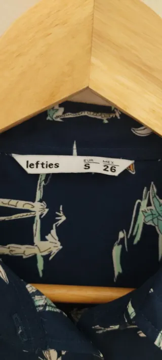 Camisa Estampada Palmeras Lefties Talla S