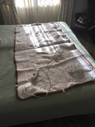 Manta Eléctrica Cama Individual Roja Calienta cama