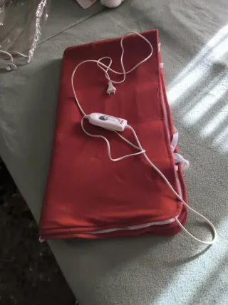 Manta Eléctrica Cama Individual Roja Calienta cama