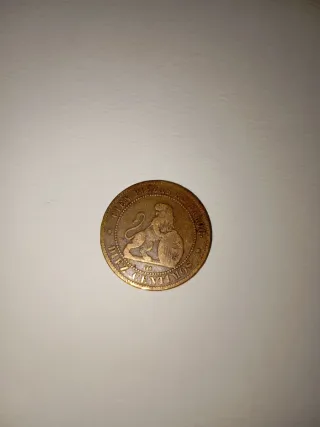 Moneda 10 céntimos 1870