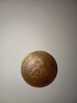 Moneda 10 céntimos 1870