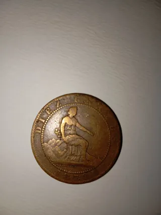 Moneda 10 céntimos 1870