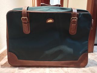 Maleta Vanguard verde y marrón