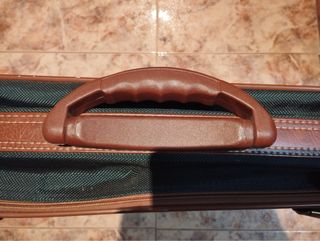 Maleta Vanguard verde y marrón