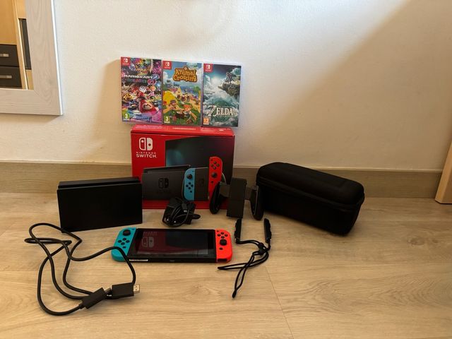 Nintendo Switch Nueva - Accesorios y juegos