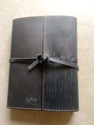 Agenda Negra DURAN DECO con Tira