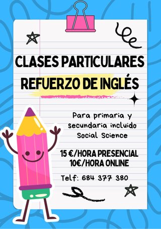 Clases de refuerzo de inglés