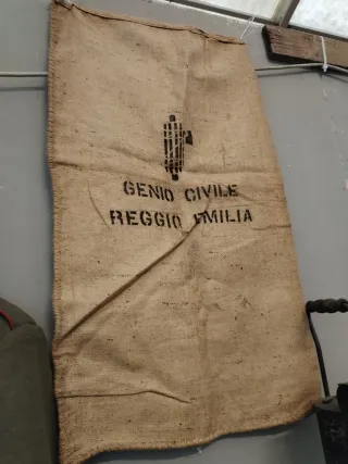 Sacco iuta Genio Civile Reggio Emilia fascio