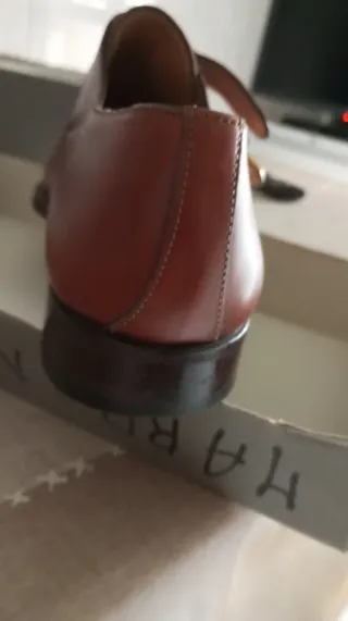 Scarpe uomo classiche Monk Strap marroni Tg 42