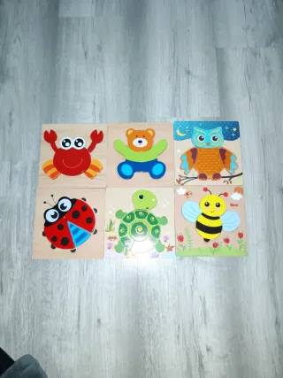 Puzzles Madera Animales 3+