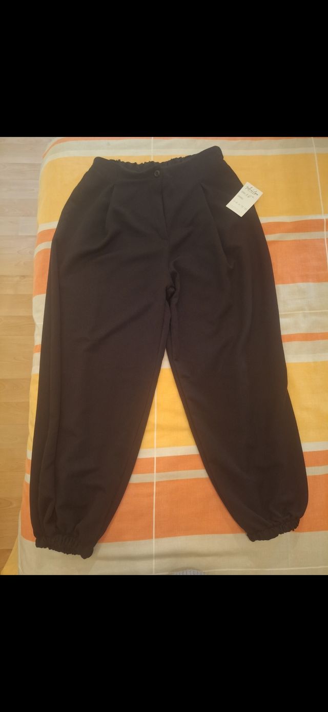 Pantalón globo negro talla 44-46