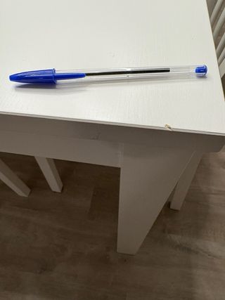 Mesa y 4 Sillas Comedor Blancas