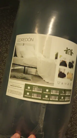 Edredón blanco poliéster