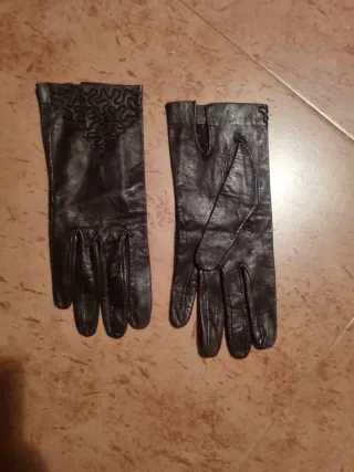 Guanti donna pelle vintage
