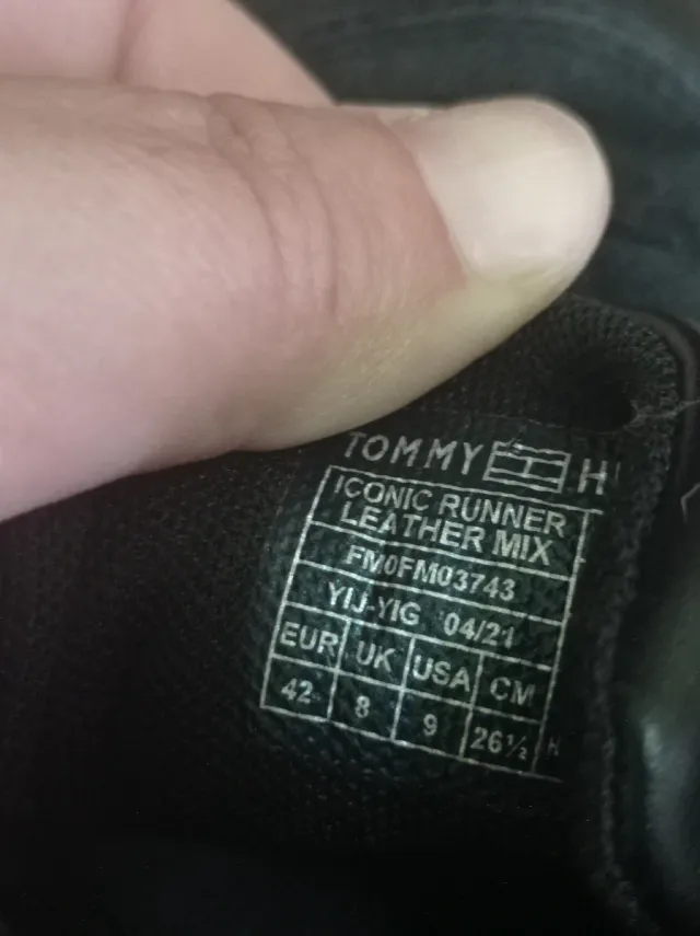 Zapatillas Tommy Hilfiger Negras Hombre