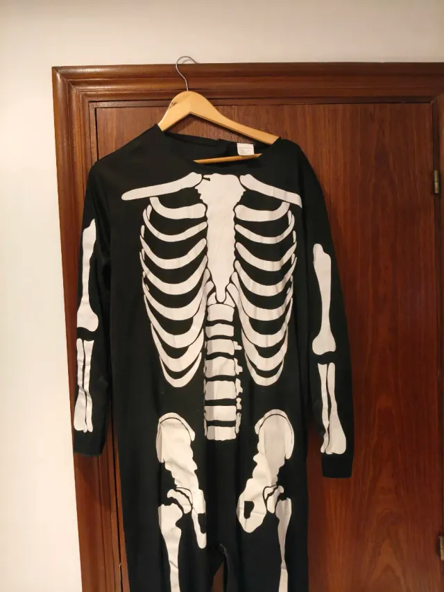 Disfraz de esqueleto para adulto talla S