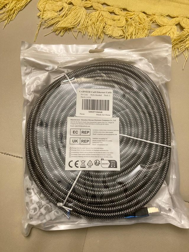 Cable Ethernet CABNEER Cat8 Trenzado 2M
